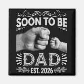 Aimant Futur papa 2026 Annonce de grossesse (Devant)