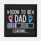 Aimant Futur Papa 2026 Annonce de Grossesse en Cours de C (Devant)