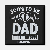 Aimant Futur Papa 2026 Annonce de Grossesse en Cours de C (Devant)