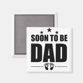 Aimant Futur papa annonce grossesse révélation (Recto/Verso)