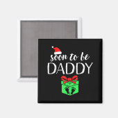 Aimant Futur Papa Noël Annonce de Grossesse Drôle (Recto/Verso)