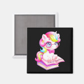 Aimant Futur professeur de licorne mignonne Clroom (Recto/Verso)