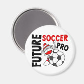 Aimant Futur Soccer Pro Sock Monkey (Recto/Verso)