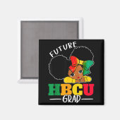 Aimant Future diplômé Hbcu Histoire Fille noire Diplômée (Recto/Verso)