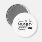 Aimant Future Maman 2025 Saint-Valentin Grossesse (Recto/Verso)