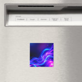 Aimant Futuristic Neon Liquid Waves – Electric Energy Flo (In Situ (Lave-vaisselle))