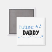 Aimant Futurs T-shirts et cadeaux Daddy (Recto/Verso)