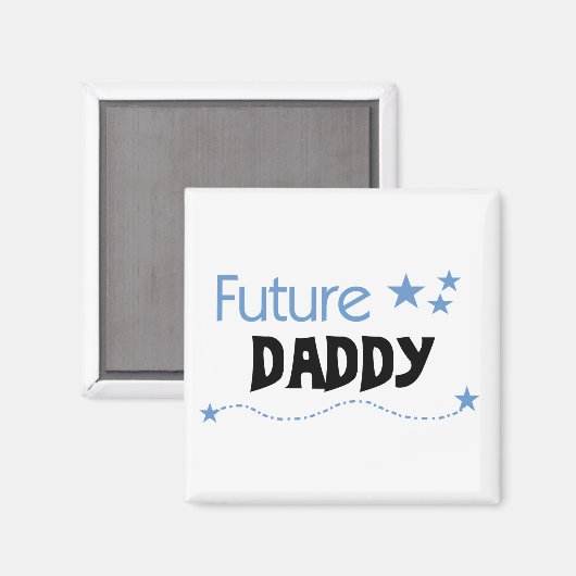 Aimant Futurs T-shirts et cadeaux Daddy (Recto/Verso)