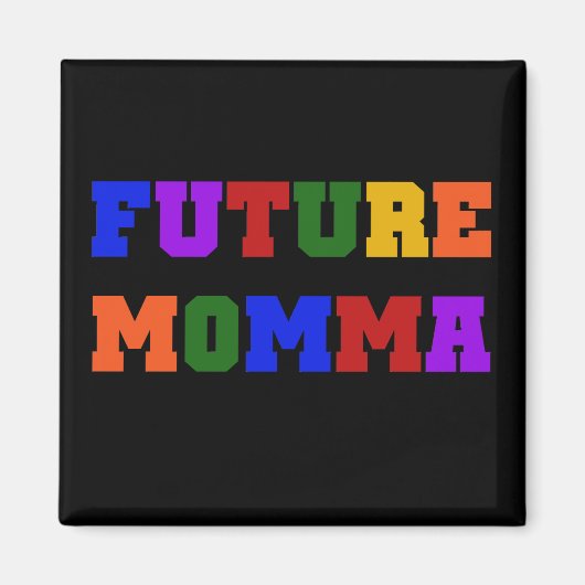 Aimant Futurs tee-shirts et cadeaux Momma (Devant)