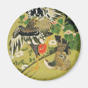 Aimant Fuyo Soukeizu Peinture d'Ito Jakuchu