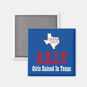 Aimant G.R.I.T. - Filles Élevées Au Texas - Texas DIVA (Recto/Verso)