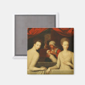 Aimant Gabrielle d'Estrees et sa soeur (Recto/Verso)