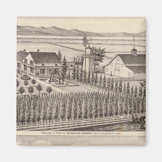 Aimant Gading, Résidences de Jessup, fermes (Devant)