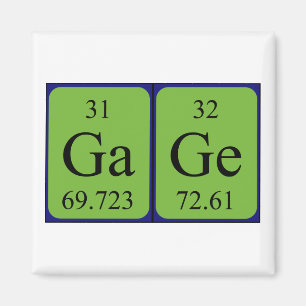 Aimant Gage de l'aimant de nom de table périodique