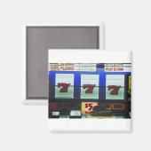 Aimant Gagnant de la machine à sous Lucky (Recto/Verso)