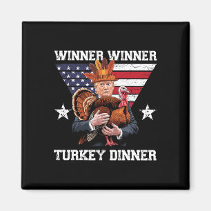 Aimant Gagnant Dîner Turquie Trump Thanksgiving Fun