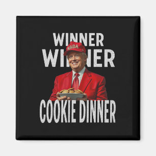 Aimant Gagnant Gagnant Cookie Dîner Drôle Trump 2024 47èm