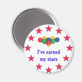 Aimant Gagner Mon Stars Bocce Ball (Recto/Verso)