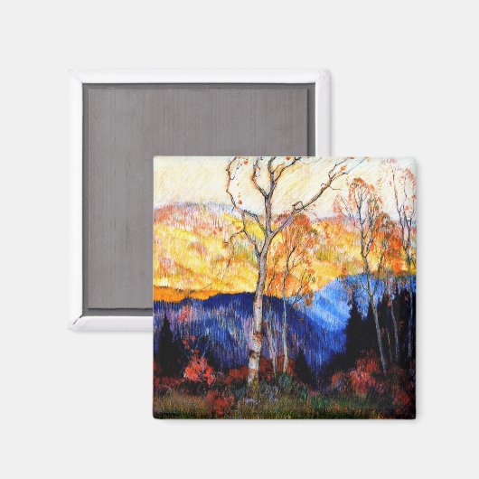 Aimant Gagnon - Automne doré, Laurentides (Recto/Verso)