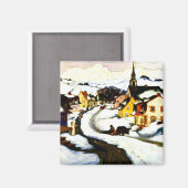 Aimant Gagnon - Village dans les Laurentides (Recto/Verso)