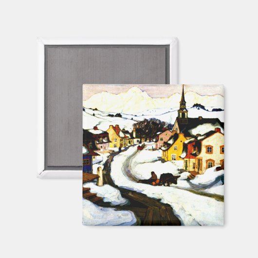 Aimant Gagnon - Village dans les Laurentides (Recto/Verso)