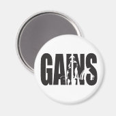 Aimant GAINS - Motivation "Body building" (Recto/Verso)