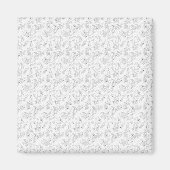 Aimant Gainsboro, Porcelaine, Design de points de fumée b (Devant)