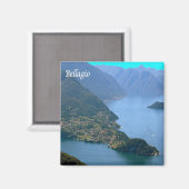 Aimant GAL014 BELLAGIO, Lac de Côme, Italie, Frigo (Recto/Verso)