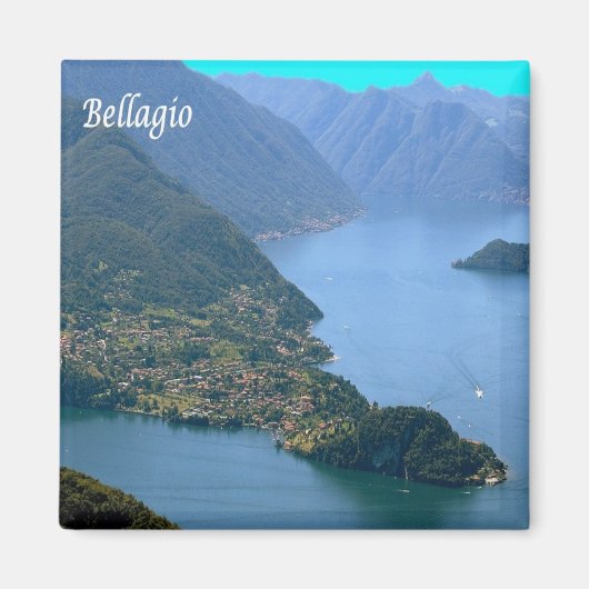 Aimant GAL014 BELLAGIO, Lac de Côme, Italie, Frigo (Devant)