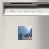 Aimant GAL015 BELLAGIO, Lac de Côme, Italie, Frigo (In Situ (Lave-vaisselle))