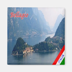 Aimant GAL015 BELLAGIO, Lac de Côme, Italie, Frigo