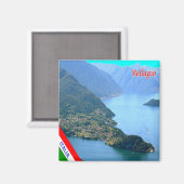 Aimant GAL016 BELLAGIO, Lac de Côme, Italie, Frigo (Recto/Verso)