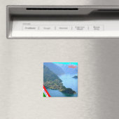 Aimant GAL016 BELLAGIO, Lac de Côme, Italie, Frigo (In Situ (Lave-vaisselle))