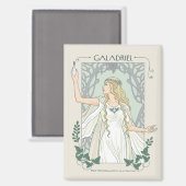 Aimant Galadriel Lumière de Valinor Graphique (Recto/Verso)