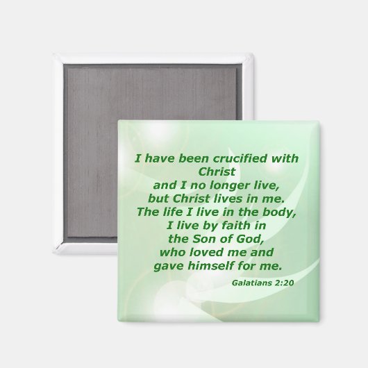 Aimant Galates 2:20 (Recto/Verso)