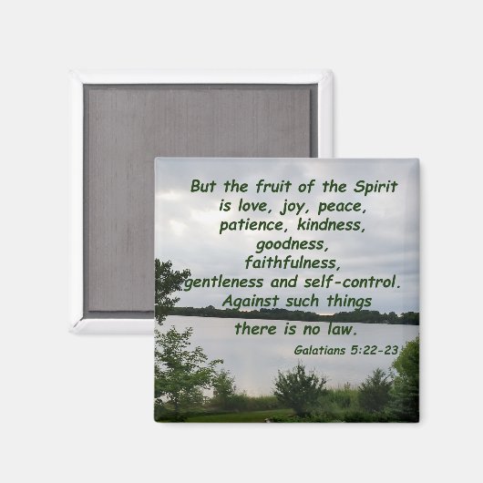 Aimant Galates 5:22-23 (Recto/Verso)