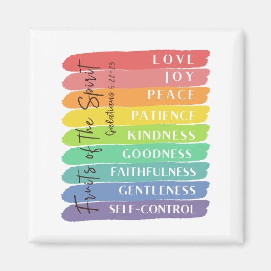 Aimant Galates 5:22-23 Fruit de l'Esprit (Devant)