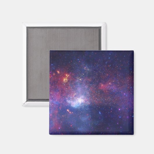 Aimant Galaxie brillante dans l'espace (Recto/Verso)