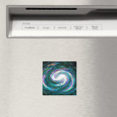 Aimant Galaxie d'émeraude et de violet (In Situ (Lave-vaisselle))