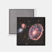 Aimant Galaxie du Charriage, Télescope spatial James-Webb (Recto/Verso)