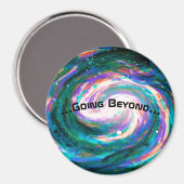 Aimant Galaxie spirale dans l'espace (Recto/Verso)