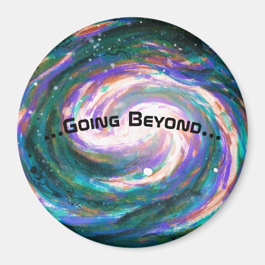 Aimant Galaxie spirale dans l'espace (Devant)