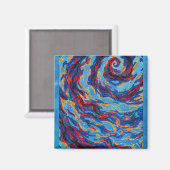 Aimant Galaxie spirale violette (Recto/Verso)