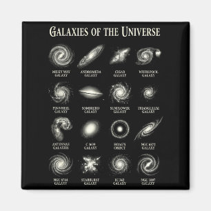 Aimant Galaxies De L'univers Carte D'astronomie Spatiale