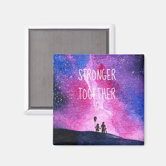 Aimant Galaxy : Plus fort ensemble (Recto/Verso)