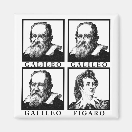 Aimant Galileo Figaro BW (Devant)