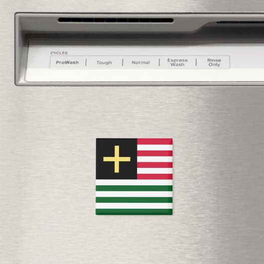 Aimant Galles - Croix et rayures (In Situ (Lave-vaisselle))