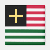 Aimant Galles - Croix et rayures (Devant)