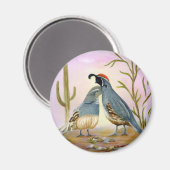 Aimant Gambel Quails (Recto/Verso)