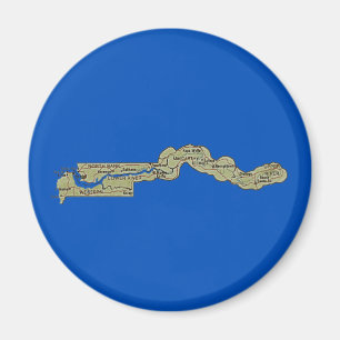 Aimant Gambie carte magnétique